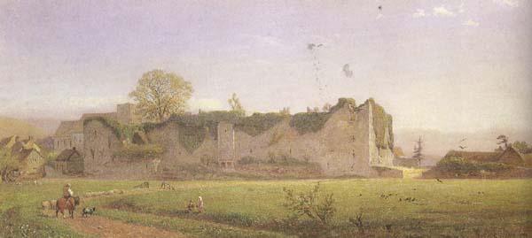 Henry George Hine,RI Amberley Castle (mk46) France oil painting art